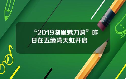 “2019湖里魅力购”昨日在五缘湾天虹开启