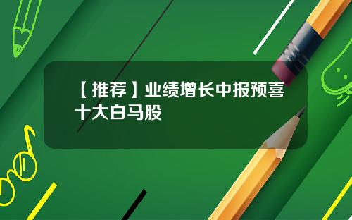 【推荐】业绩增长中报预喜十大白马股