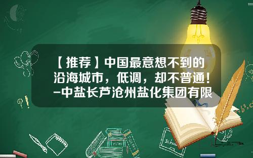 【推荐】中国最意想不到的沿海城市,低调,却不普通!-中盐长芦沧州盐化集团有限公司