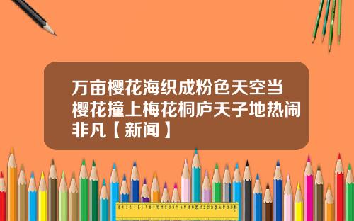 万亩樱花海织成粉色天空当樱花撞上梅花桐庐天子地热闹非凡【新闻】