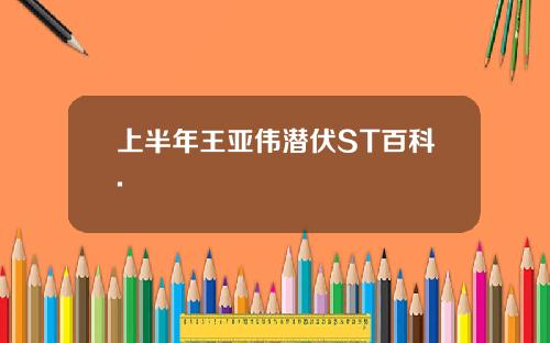 上半年王亚伟潜伏ST百科.