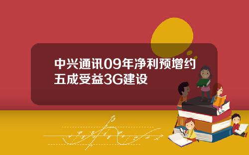中兴通讯09年净利预增约五成受益3G建设