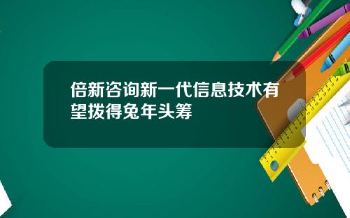 倍新咨询新一代信息技术有望拨得兔年头筹