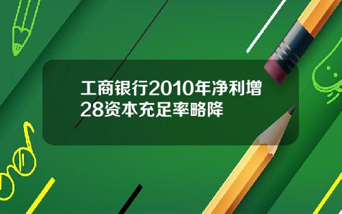 工商银行2010年净利增28资本充足率略降