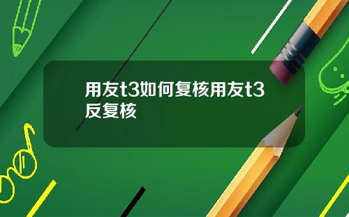 用友t3如何复核用友t3反复核