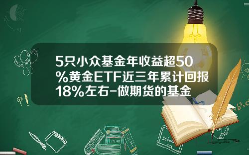 5只小众基金年收益超50%黄金ETF近三年累计回报18%左右-做期货的基金