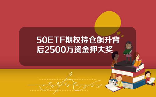 50ETF期权持仓飙升背后2500万资金押大奖