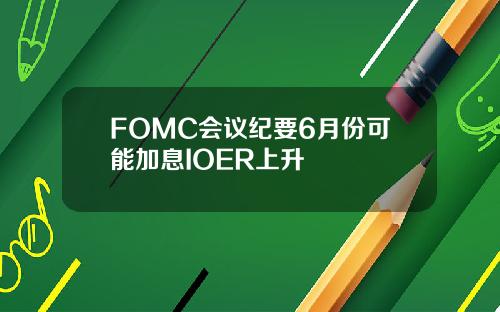FOMC会议纪要6月份可能加息IOER上升