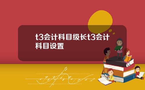 t3会计科目级长t3会计科目设置