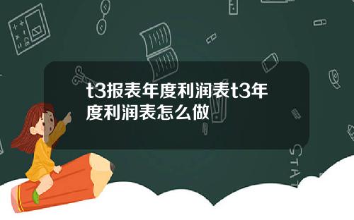 t3报表年度利润表t3年度利润表怎么做