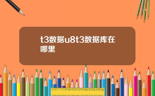 t3数据u8t3数据库在哪里