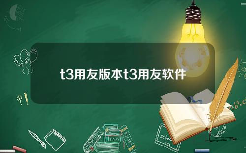 t3用友版本t3用友软件