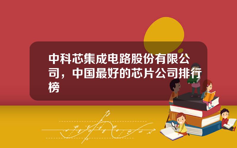 中科芯集成电路股份有限公司，中国最好的芯片公司排行榜