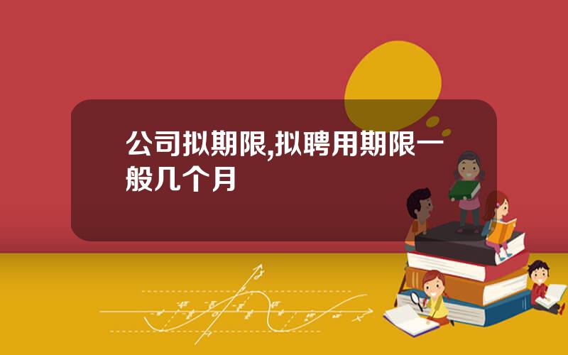 公司拟期限,拟聘用期限一般几个月