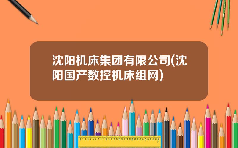 沈阳机床集团有限公司(沈阳国产数控机床组网)